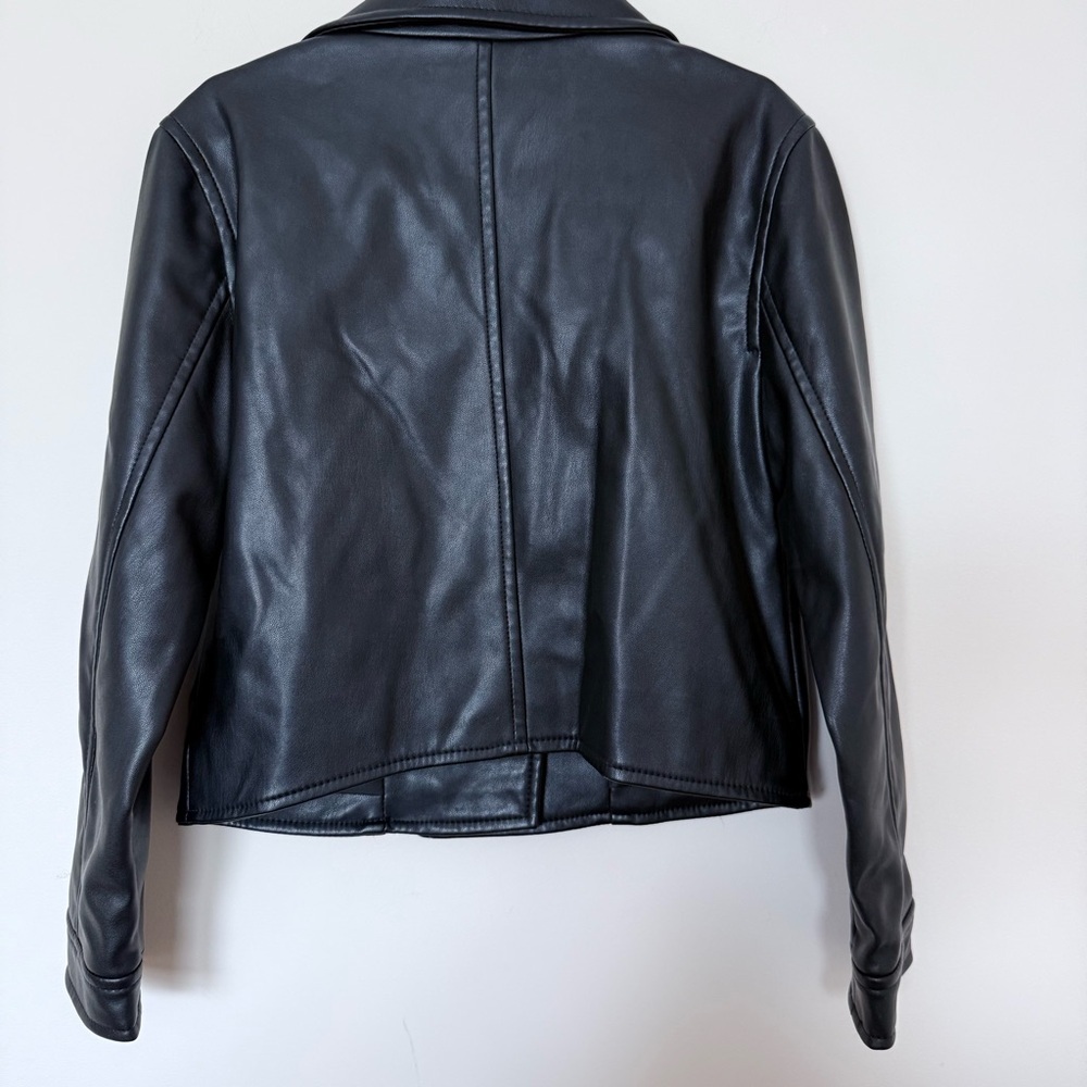 GAP Kids Girl Moto Faux Leather Jacket size small - Picture 3 of 10